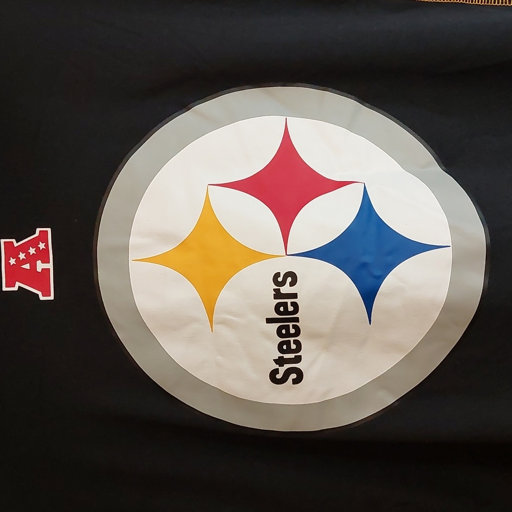 Steelers Team Apparel Pittsburgh Football Top L Large Cooling Tee - Picture 2 of 5